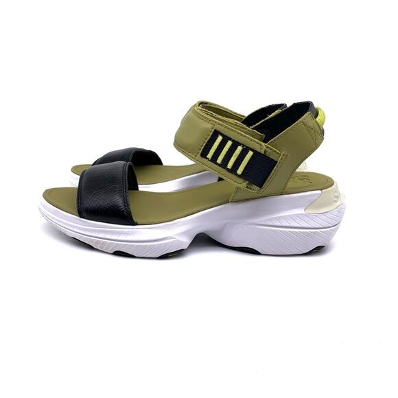 SOREL Explorer Blitz Stride Sandals Olive Green Black White 9 - Picture 2 of 12